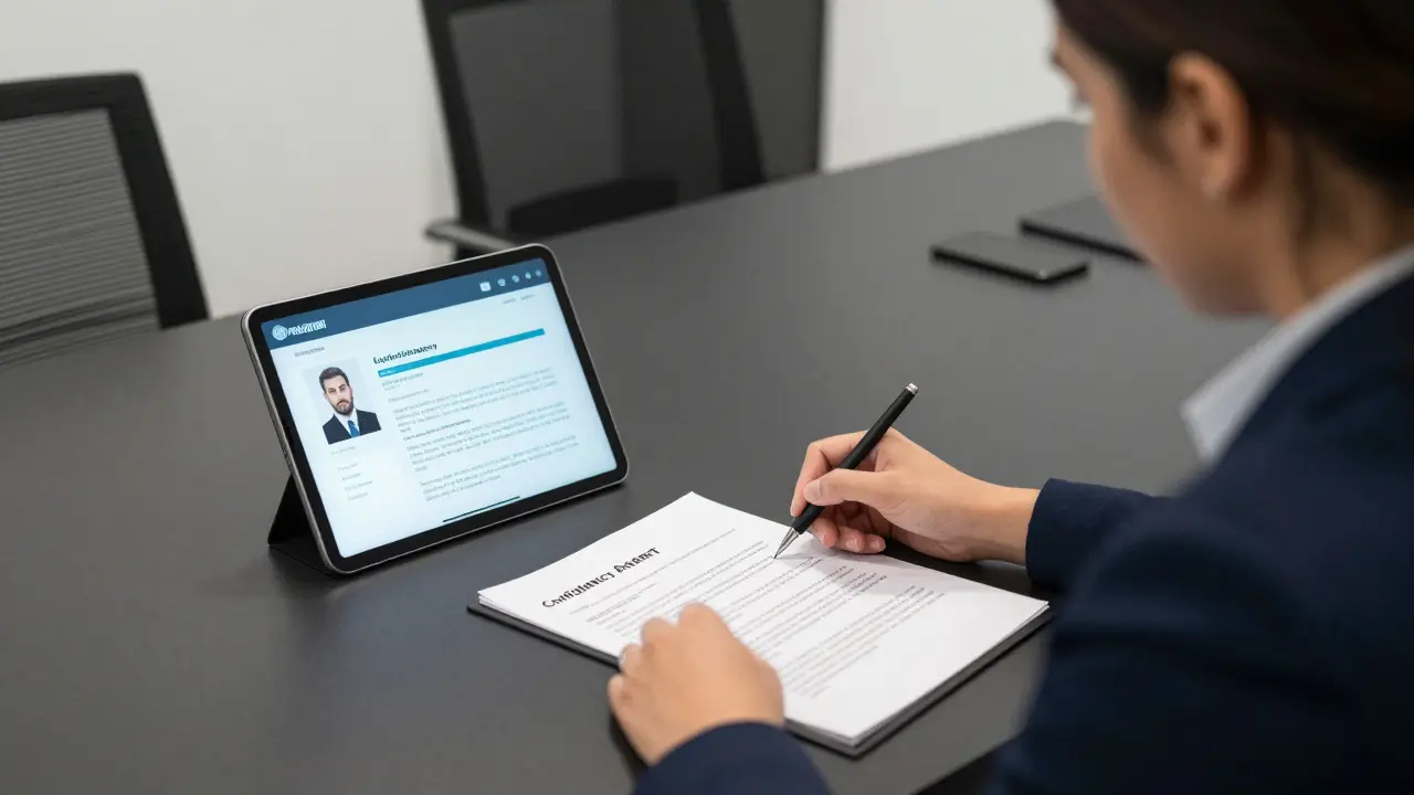 A discreet agency consultation room in Dubai with a professional companion reviewing a client's event schedule.