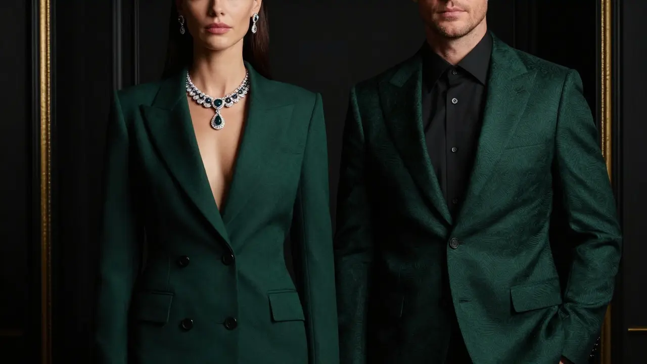 Luxury attire emphasizing status and brand image